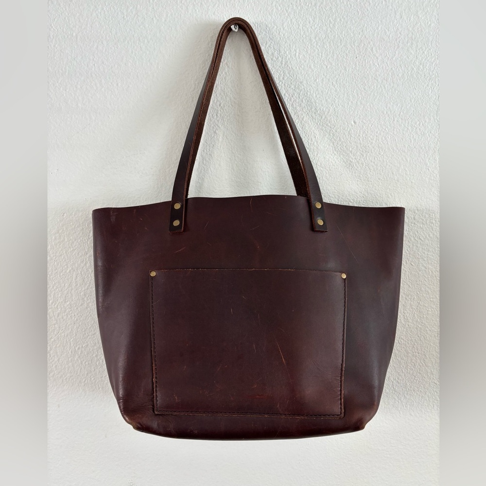 Portland Leather Handmade Classic Medium Tote Bag - Picture 2 of 14